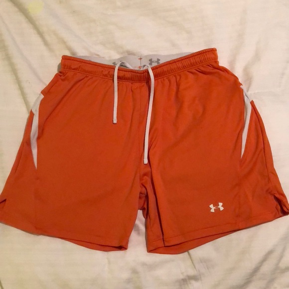 womens orange under armour shorts